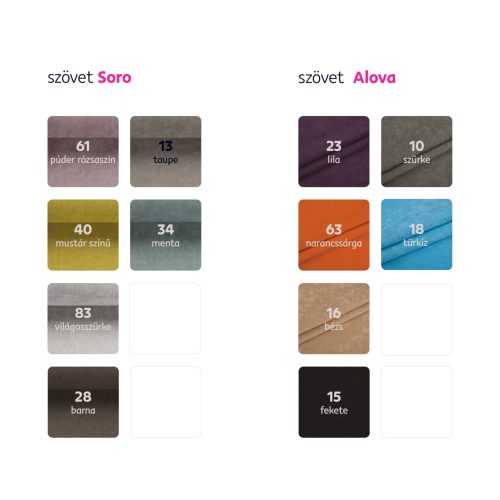 Fotel + puff, barna, ASTRID