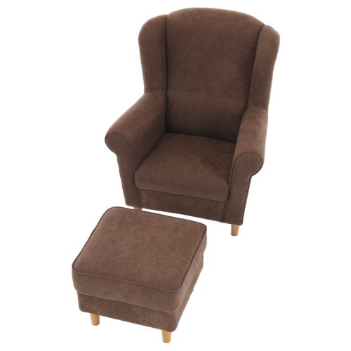 Fotel + puff, barna, ASTRID