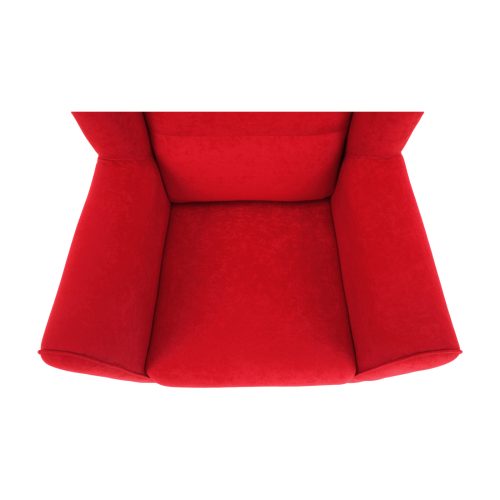 Füles fotel, piros, CHARLOT