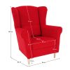 Füles fotel, piros, CHARLOT