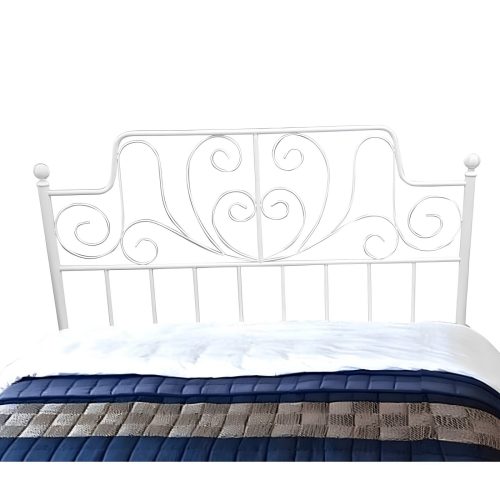 Fém ágy lécezett ráccsal, fém (fehér), 140x200, BEHEMOTH