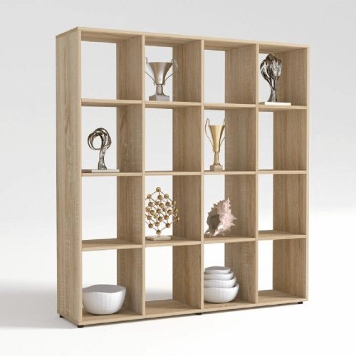 Könyvespolc, tölgy sonoma, SARAH