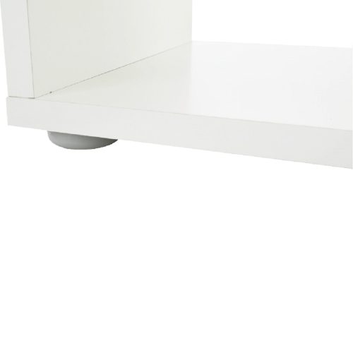 könyvespolc piramis, fehér, laminált DTD, NORAH