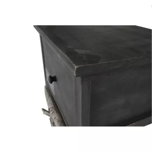 Komód, 2 kosár, 1 fiók, szürke-barna, DARKIE 2