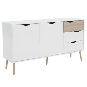 komód, tölgy sonoma / fehér, OSLO 75381