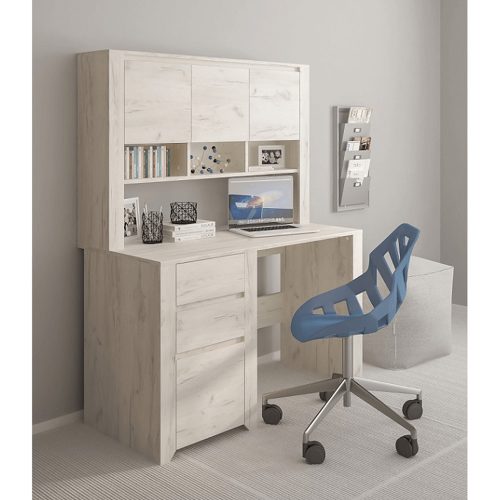 Polc íróasztalhoz typ 60,  fehér craft, ANGEL