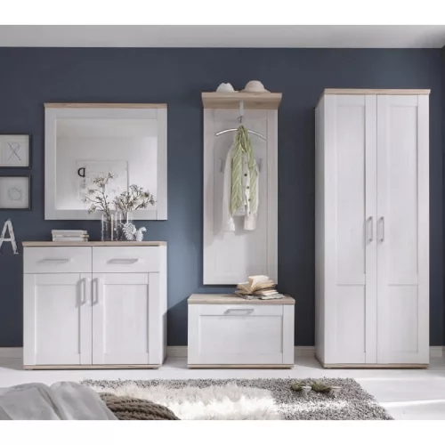 komód, fehér/tölgy san remo, PROVENSAL