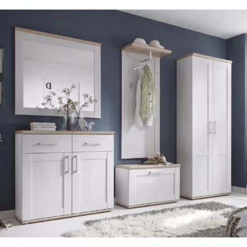 komód, fehér/tölgy san remo, PROVENSAL