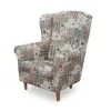 füles fotel puffal, szövet patchwork Viorica 1, ASTRID