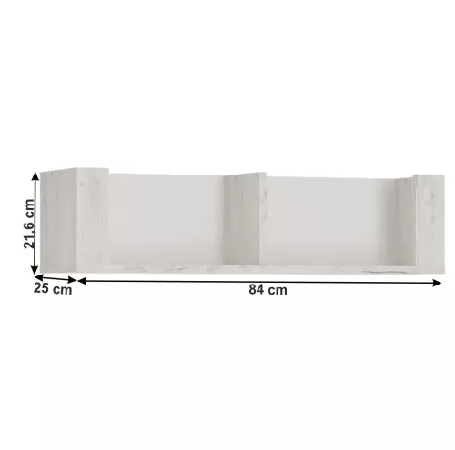 Polc typ 62, fehér craft, ANGEL