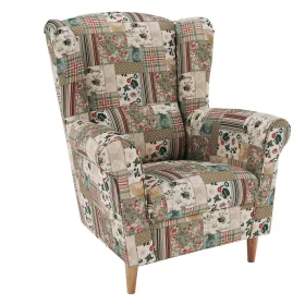 Füles fotel, szövet patchwork viorica 1, CHARLOT