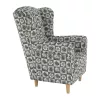 Füles fotel, szövet patchwork N1, CHARLOT