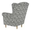Füles fotel, szövet patchwork N1, CHARLOT