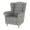 Füles fotel, szövet patchwork N1, CHARLOT