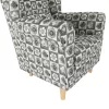 Füles fotel, szövet patchwork N1, CHARLOT
