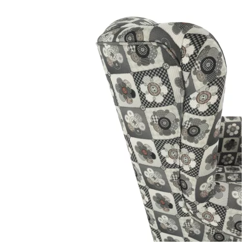 Füles fotel, szövet patchwork N1, CHARLOT