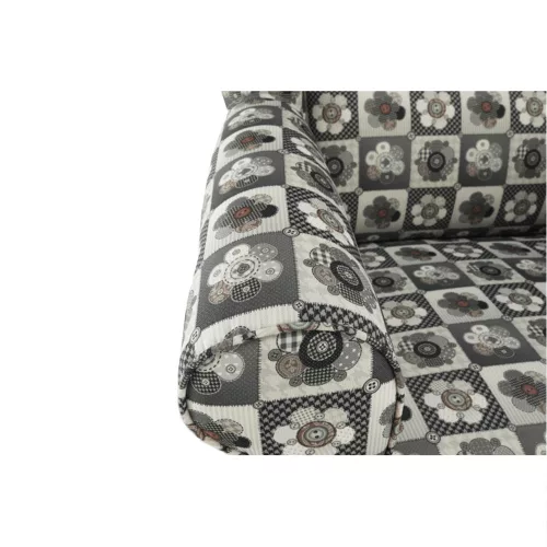 Füles fotel, szövet patchwork N1, CHARLOT