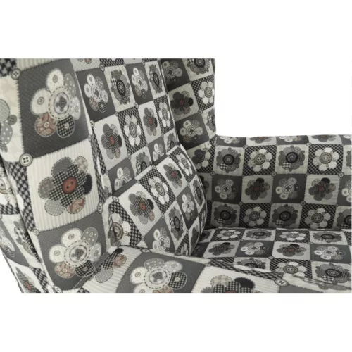 Füles fotel, szövet patchwork N1, CHARLOT