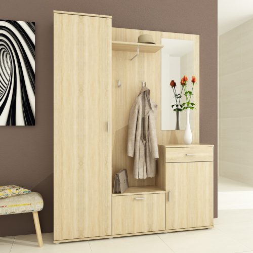 előszoba, tölgy sonoma, AMALIA