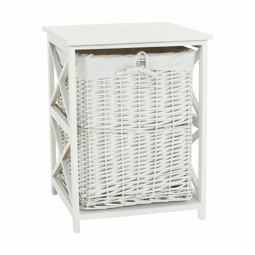 Szennyestartó kosár, fehér, RAFAELLO