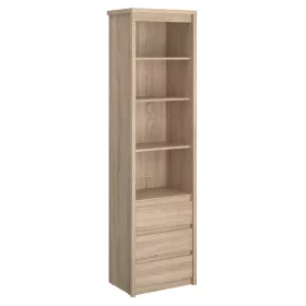 Könyvespolc, DTD laminált, tölgy sonoma, NORTY TYP 6