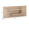 Fali polc, DTD laminált, tölgy sonoma, NORTY