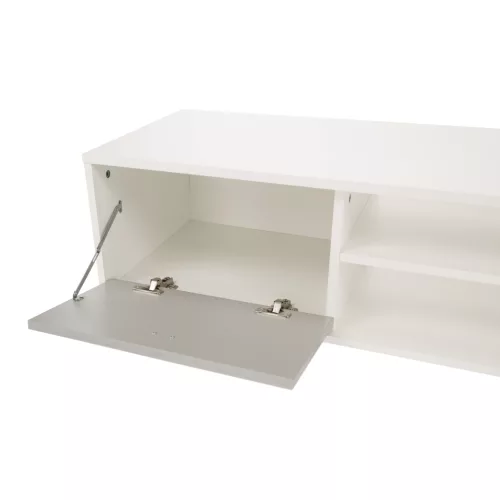 Nappali bútor, fehér/szürke, GENTA