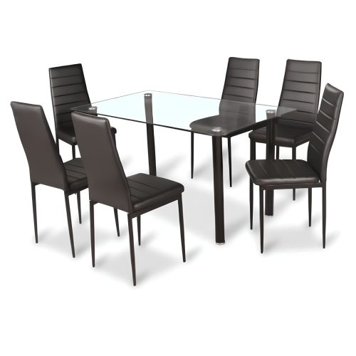 Szék, fekete műbőr/fekete fém, COLETA NOVA