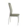 Szék, textilbőr szürke/króm, ERVINA