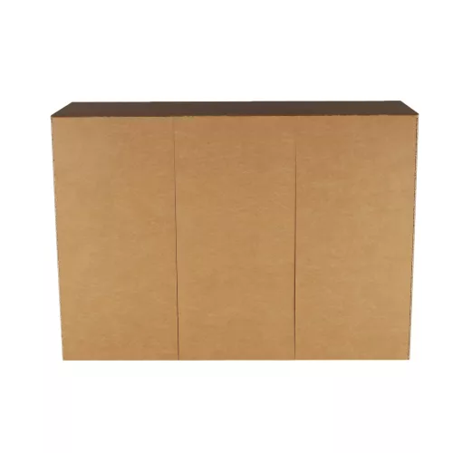 Komód, DTD/MDF, tölgy világos/tölgy sötét, KORINA