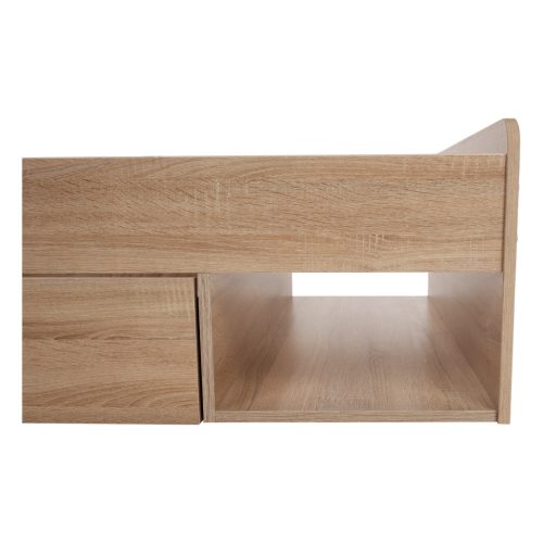 Egyszemélyes ágy 1S/90, sonoma tölgyfa, TEYO