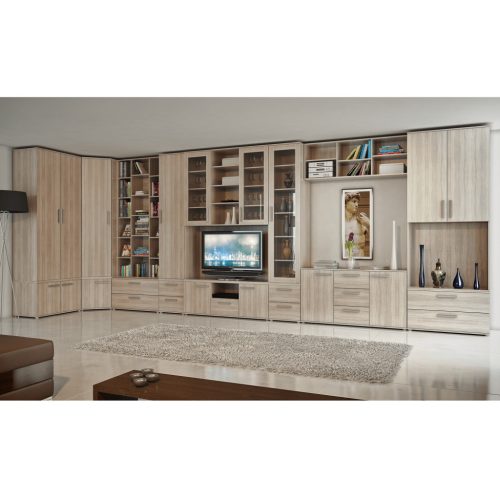 Polcok akasztós szekrénybe, DTD laminált, tölgy sonoma, DUNAJ TYP2