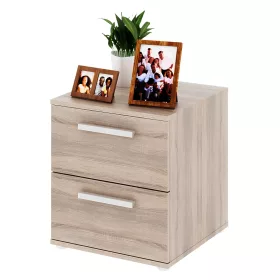   Alacsony szekrény 2 fiókkal keskeny, DTD laminált, tölgy sonoma, DUNAJ  TYP9