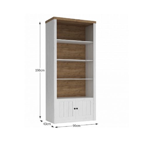 Könyvespolc R1, sosna andersen/tölgy lefkas, PROVANCE