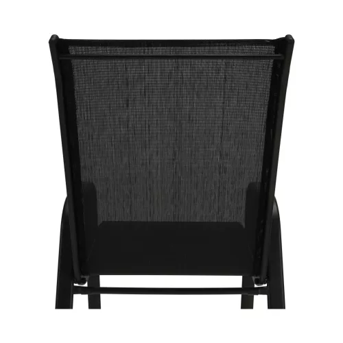 Rakásolható szék, sötétszürke/fekete, ALDERA