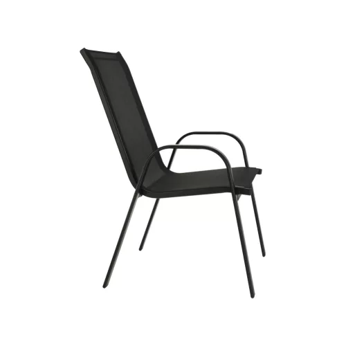 Rakásolható szék, sötétszürke/fekete, ALDERA