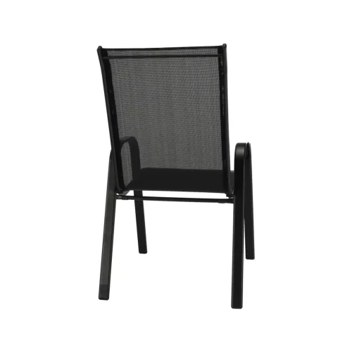 Rakásolható szék, sötétszürke/fekete, ALDERA