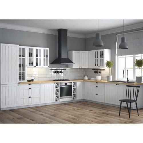 alsószekrény D30, jobbos, fehér/sosna andersen, PROVANCE