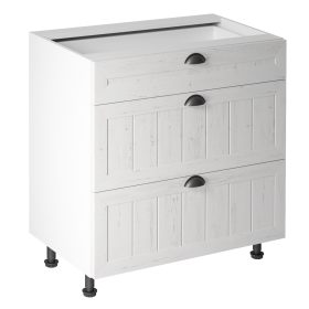   Alsószekrény három fiókkal D80S3, fehér/sosna andersen, PROVANCE