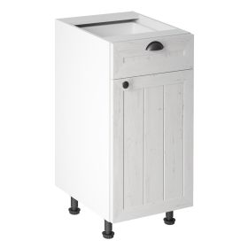   alsószekrény fiókkal D40S1, fehér/sosna andersen, PROVANCE