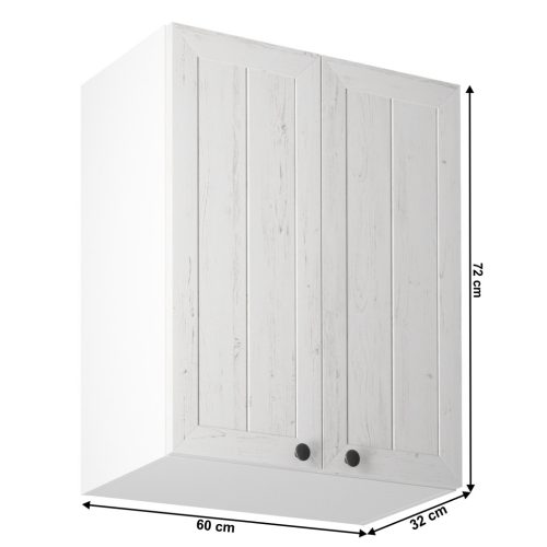 Felsőszekrény G60, fehér/sosna andersen, PROVANCE