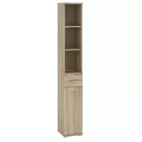   Komód felülépített nyitott polcos tárolóhellyel, sonoma tölgyfa, MARIO NEW TYP B+C