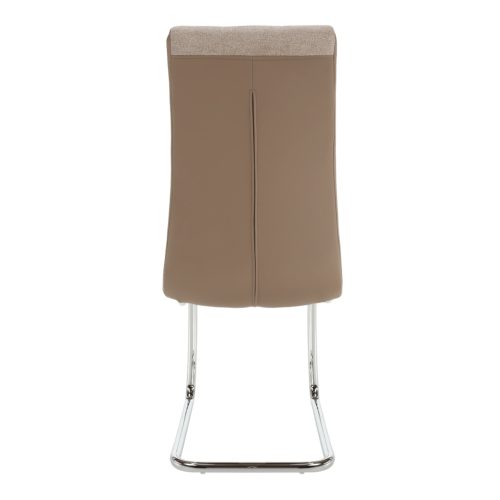 Étkezőszék, bézs/króm, SALOMA NEW