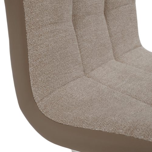 Étkezőszék, bézs/króm, SALOMA NEW