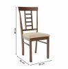 Étkezőszék, dió/bézs, OLEG NEW