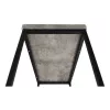Kisasztal, fekete/beton, TENDER