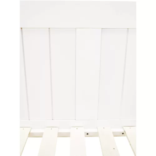 Ágy pótággyal, tűnyalábos fenyőfa, fehér, 90x200, GLAMIS