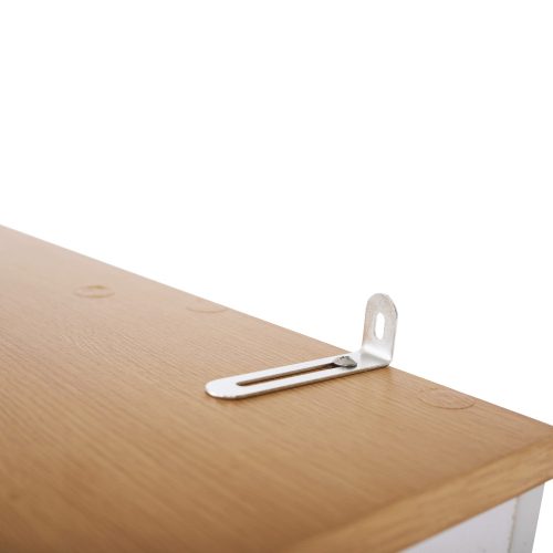 Könyvespolc, tűnyalábos fenyő/fehér, ERDEM NEW TYP 3