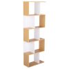 Könyvespolc, tűnyalábos fenyő/fehér, ERDEM NEW TYP 3