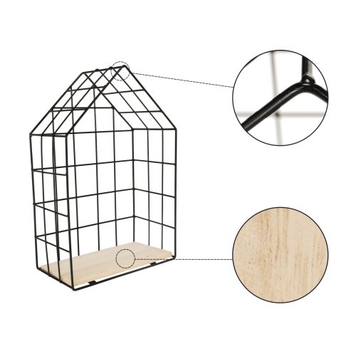 Szett 3 polc, természetes/fekete, AZURI